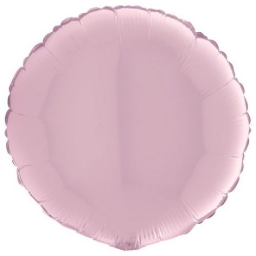 18 INCH PASTEL PINK ROUND FOIL BALLOON