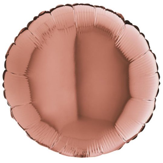 18 INCH ROSE GOLD ROUND FOIL BALLOON