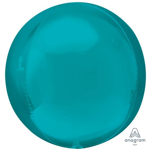 16" Orbz Turquoise Foil Balloon