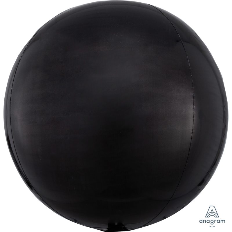 16" Orbz Black Foil Balloon