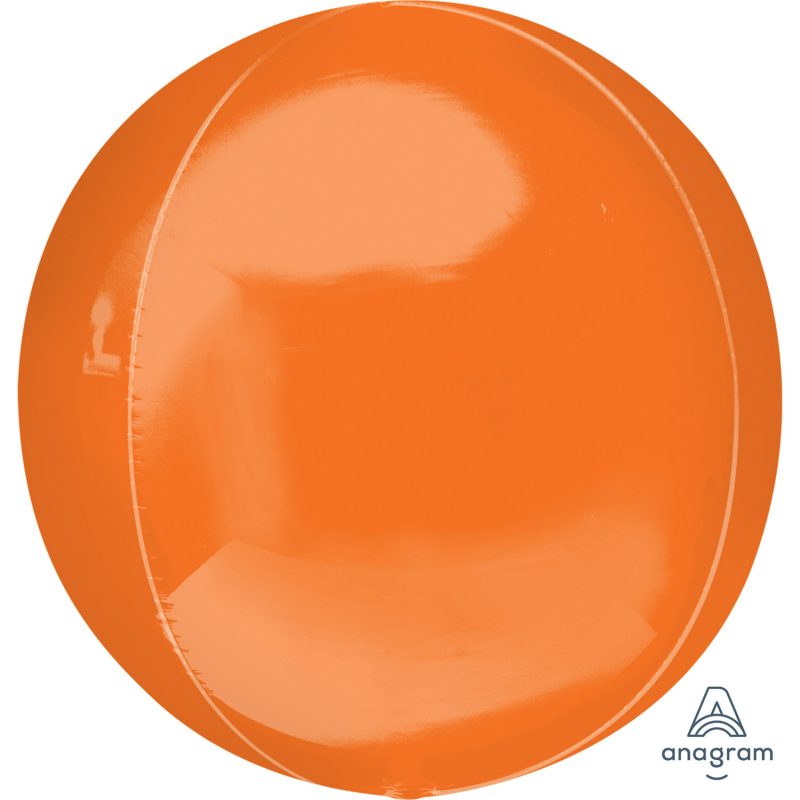 16" Orbz Orange Foil Balloon