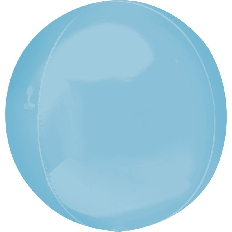 16" Orbz Pastel Blue Foil Balloon