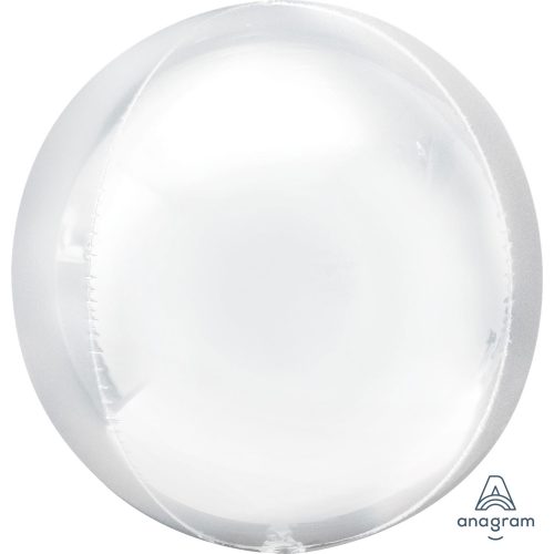 16" Orbz White Foil Balloon