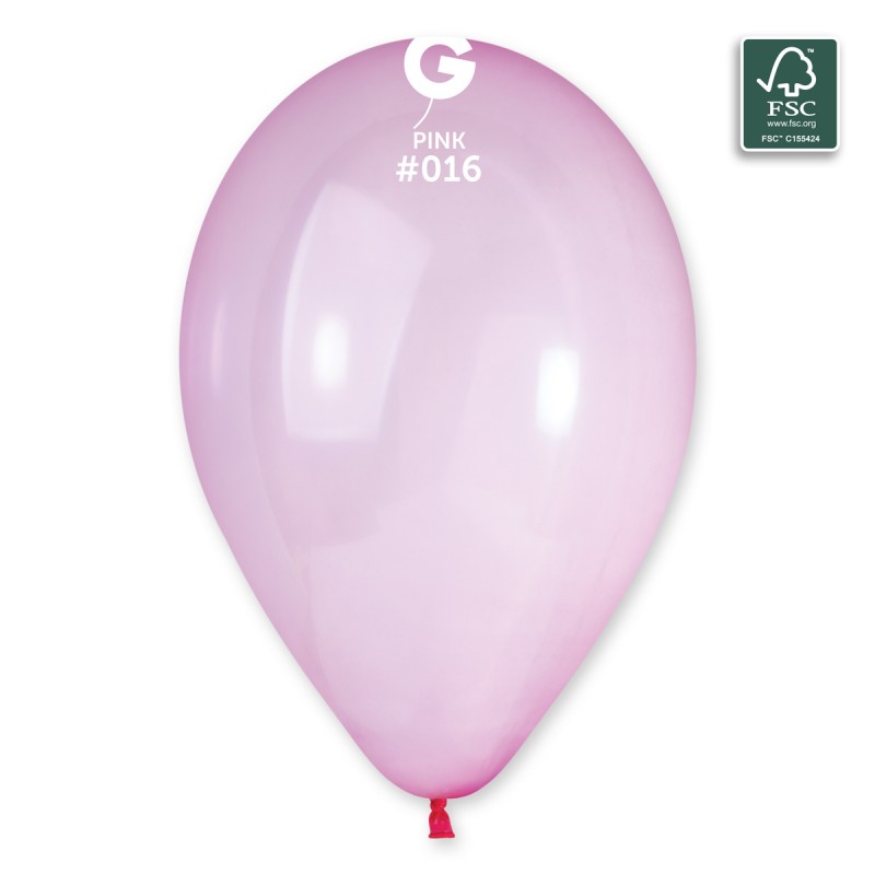 Gemar #016 Crystal Pink Latex Balloons (50) 121605