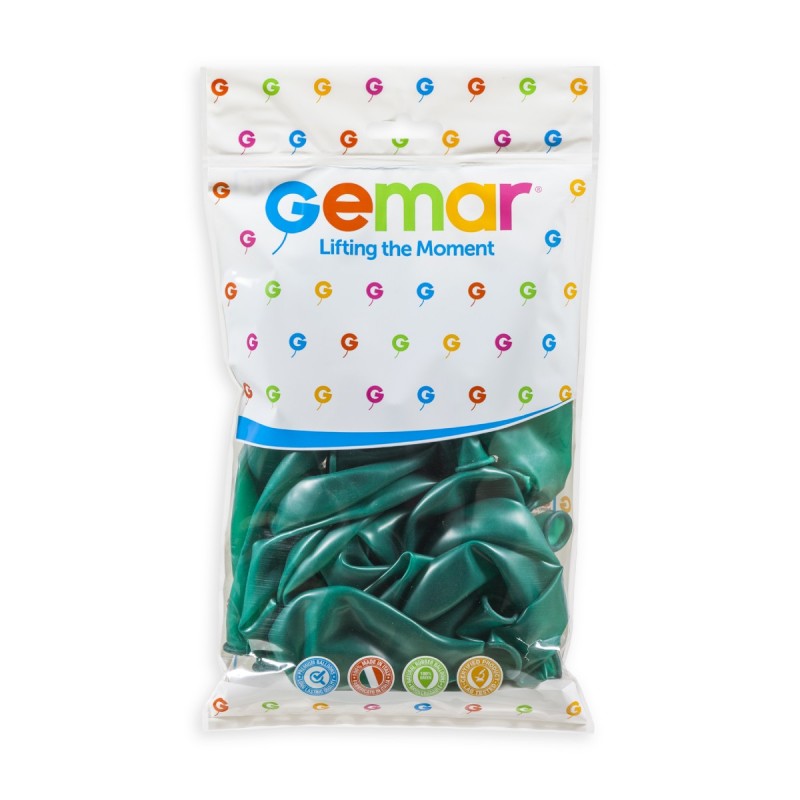 Gemar #023 Crystal Jade Green Latex Balloons (50) 122305 pack