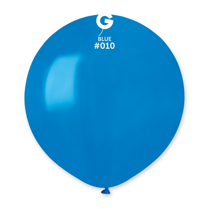 19″ Gemar #010 Blue Latex Balloons (25) - 151053