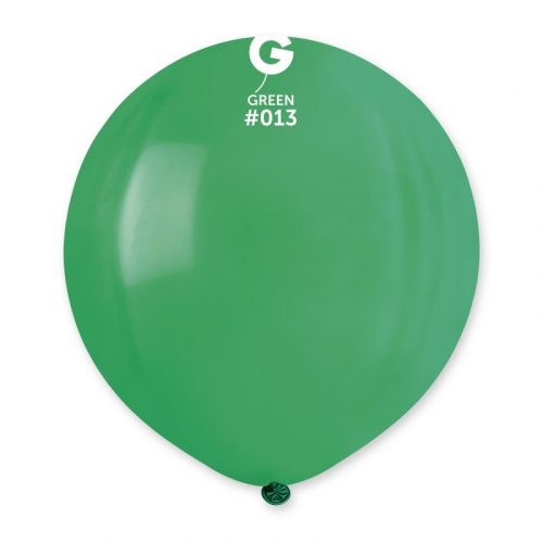 19″ Gemar #013 Green Latex Balloons (25) - 151350