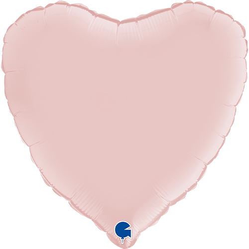 180000SPP satin pastel pink heart