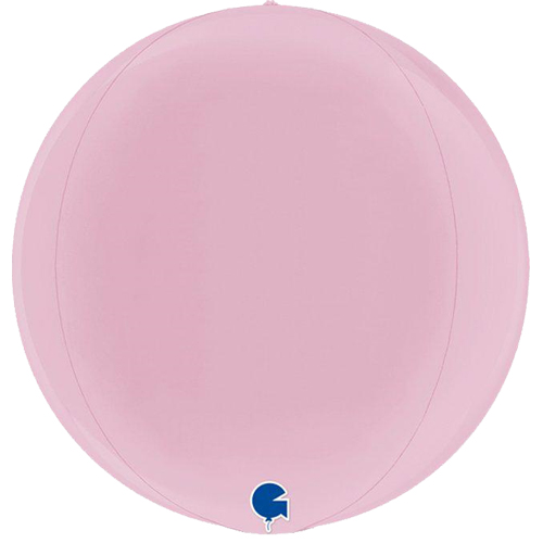 15 inch Globe Pastel Pink Foil Balloon (1)