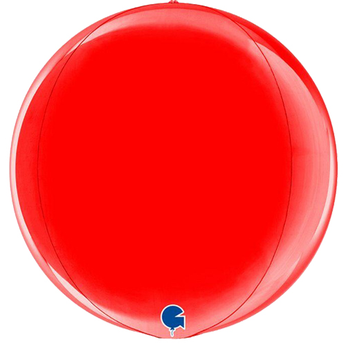 15 inch Globe Red Foil Balloon (1)