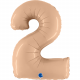 40 inch Nude Number 2 satin Foil Balloon (1)