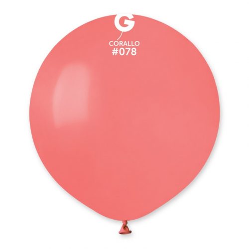 19″ Gemar #078 Corallo Latex Balloons (25) - 157857