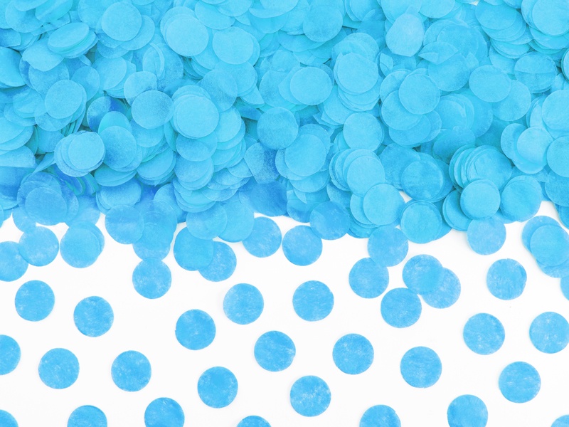 15mm Blue Circle Tissue Paper Confetti (14g) Partydeco