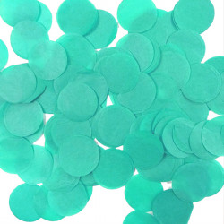 15mm Turquoise Circle Tissue Paper Confetti (100g)