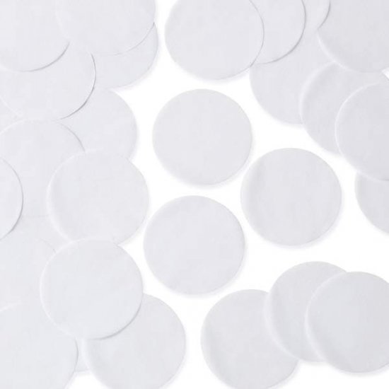 55mm White Circle Tissue Paper Confetti (100g Tube )
