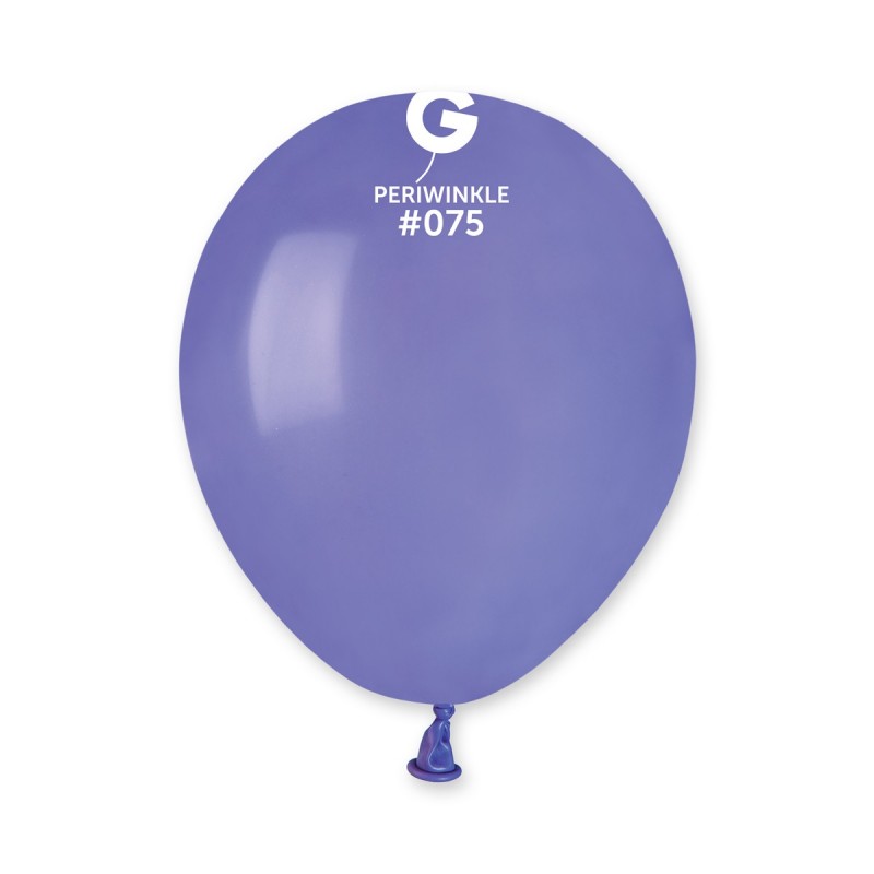 5″ Gemar #075 Periwinkle Latex Balloons (100) – 057515