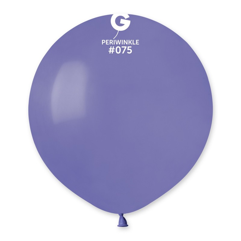 19″ Gemar #075 Periwinkle Latex Balloons (25) - 157550