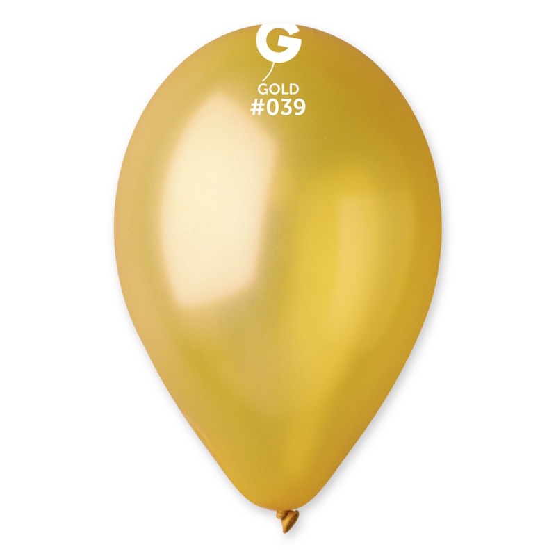 11" Gemar #039 Metallic Gold Latex Balloons (100) - 113914